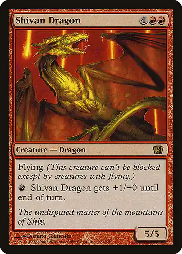 Shivan Dragon - 8ed Spoiler