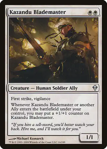 Kazandu Blademaster - zen Spoiler