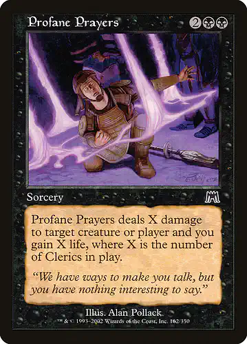 Profane Prayers - ons Spoiler