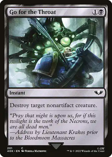 Go for the Throat - 40k Spoiler