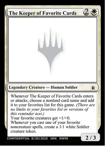 The Keeper of Favorite Cards - unk Spoiler