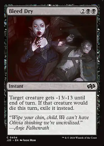 Bleed Dry - j25 Spoiler