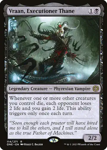 Vraan, Executioner Thane - one Spoiler