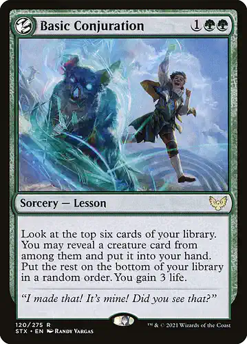 Basic Conjuration - stx Spoiler