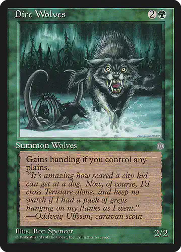 Dire Wolves - ice Spoiler