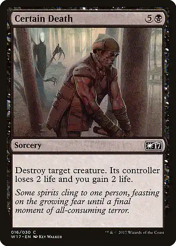 Certain Death - w17 Spoiler