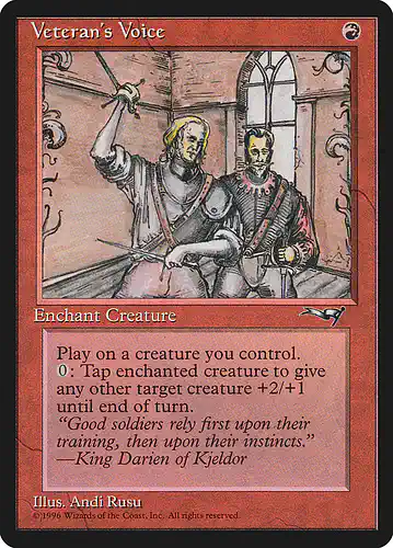 Veteran's Voice - all Spoiler