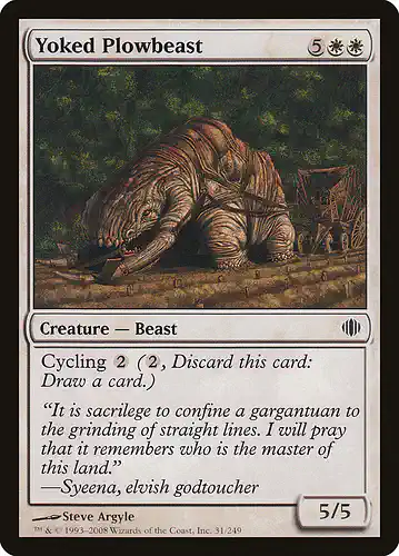 Yoked Plowbeast - ala Spoiler