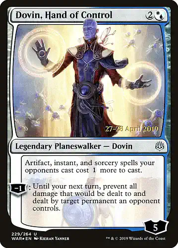 Dovin, Hand of Control - war Spoiler