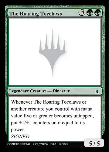 The Roaring Toeclaws - unk Spoiler