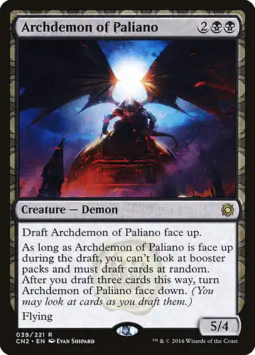 Archdemon of Paliano - cn2 Spoiler