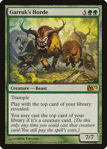 Garruk's Horde - m12 Spoiler