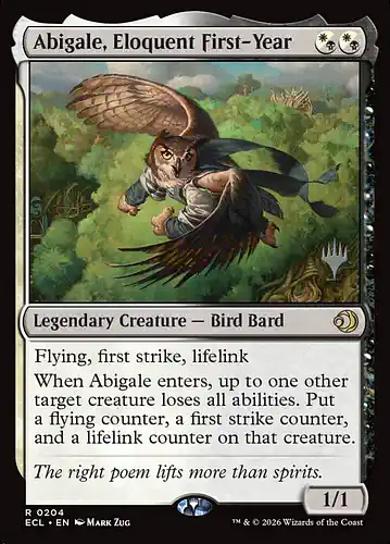 Abigale, Eloquent First-Year - ecl Spoiler
