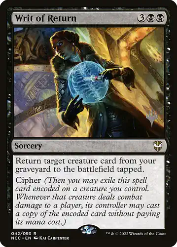 Writ of Return - ncc Spoiler