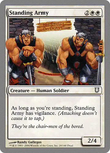 Standing Army - unh Spoiler