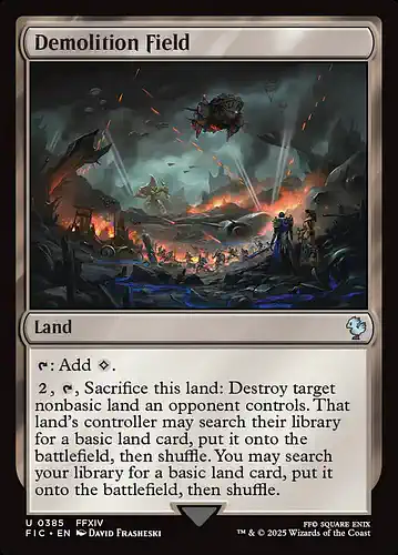 Demolition Field - fic Spoiler