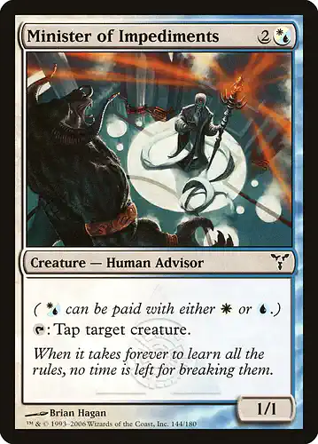 Minister of Impediments - dis Spoiler