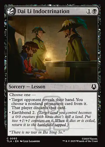 Dai Li Indoctrination - tla Spoiler