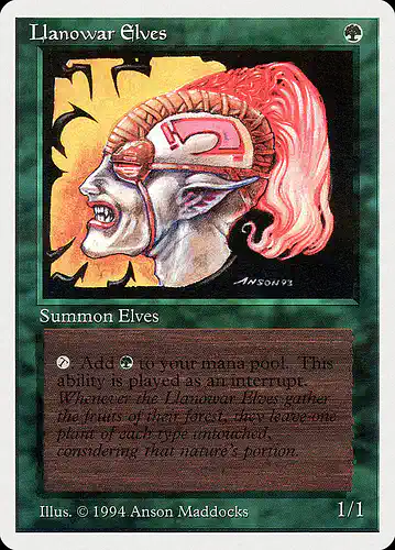 Llanowar Elves - sum Spoiler
