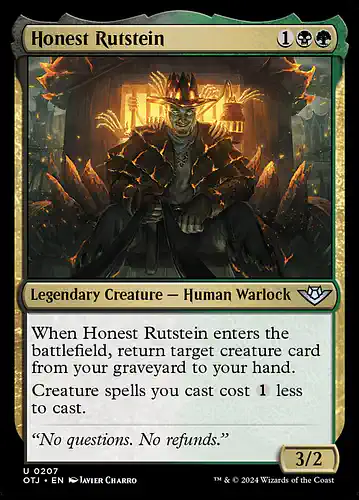 Honest Rutstein - otj Spoiler