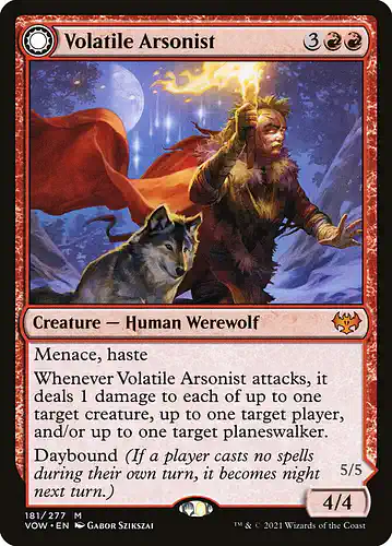 Volatile Arsonist - vow Spoiler
