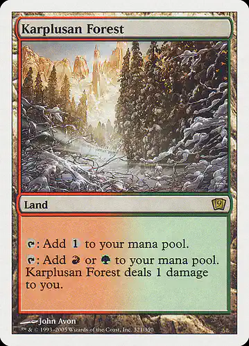 Karplusan Forest - 9ed Spoiler