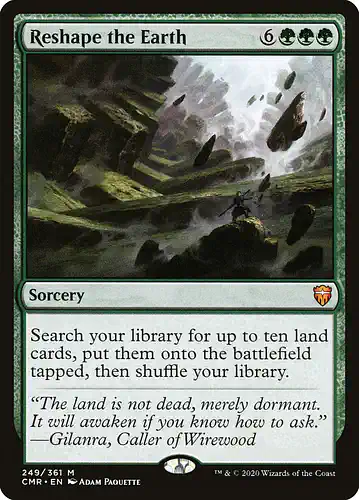 Reshape the Earth - cmr Spoiler