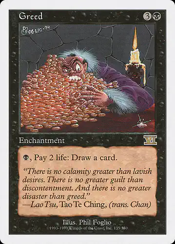 Greed - 6ed Spoiler