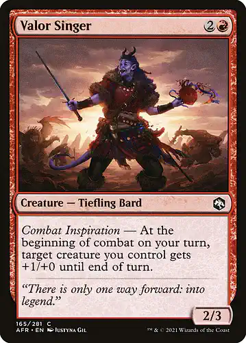 Valor Singer - afr Spoiler