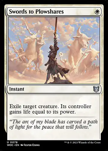 Swords to Plowshares - woc Spoiler