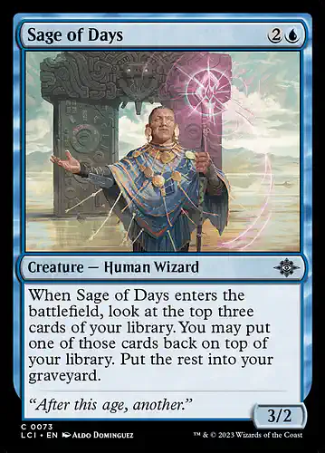 Sage of Days - lci Spoiler