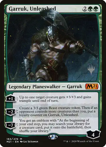 Garruk, Unleashed - m21 Spoiler