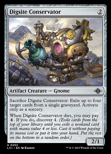 Digsite Conservator - lci Spoiler