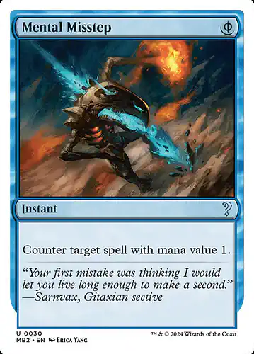 Mental Misstep - mb2 Spoiler