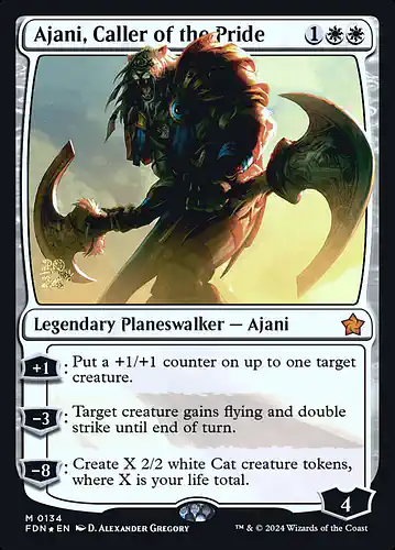 Ajani, Caller of the Pride - fdn Spoiler