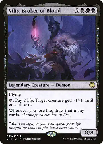 Vilis, Broker of Blood - gn3 Spoiler
