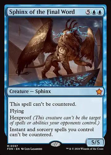 Sphinx of the Final Word - fdn Spoiler
