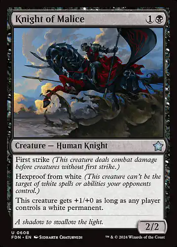 Knight of Malice - fdn Spoiler