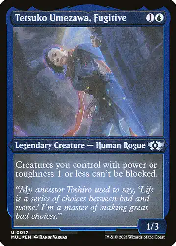 Tetsuko Umezawa, Fugitive - mul Spoiler