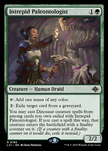 Intrepid Paleontologist - lci Spoiler