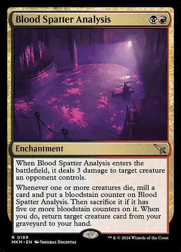 Blood Spatter Analysis - mkm Spoiler