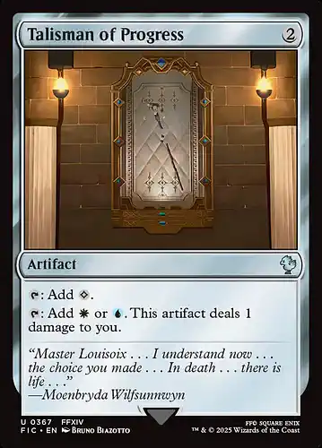 Talisman of Progress - fic Spoiler