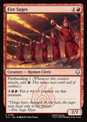 Fire Sages - tla Spoiler