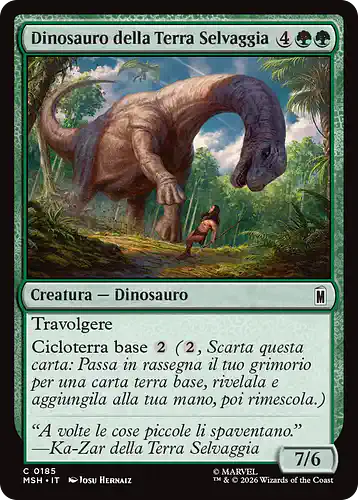 Savage Land Dinosaur - msh Spoiler
