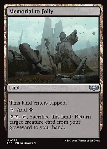 Memorial to Folly - tdc Spoiler