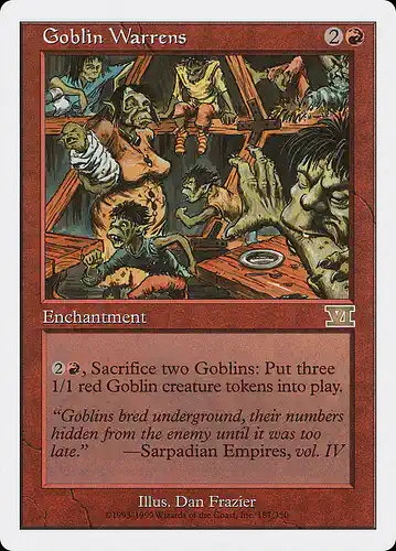 Goblin Warrens - 6ed Spoiler