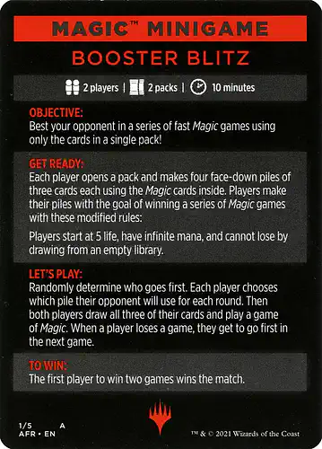 Booster Blitz - afr Spoiler
