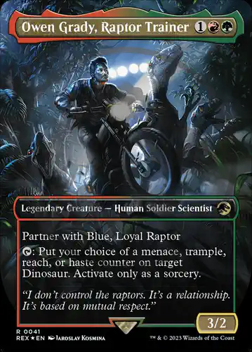 Owen Grady, Raptor Trainer - rex Spoiler