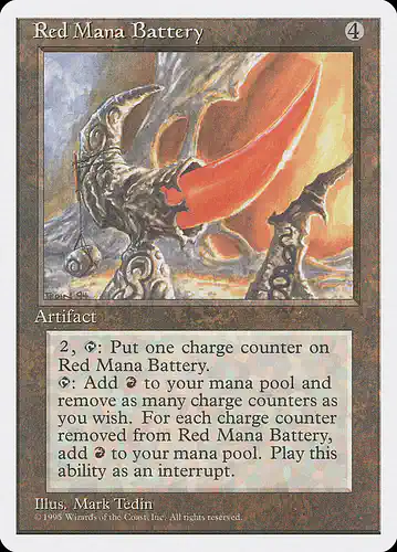 Red Mana Battery - 4ed Spoiler