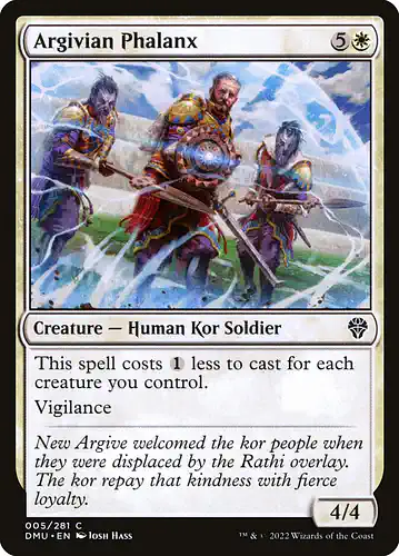 Argivian Phalanx - dmu Spoiler